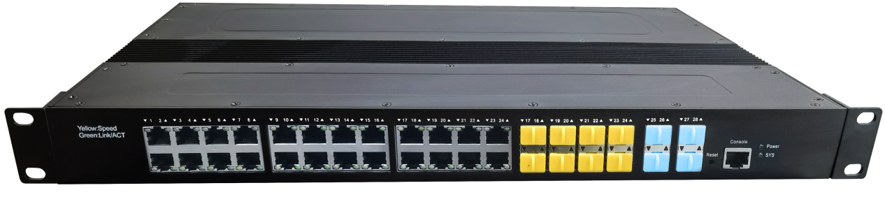 10G UPLINK 36-PORT L3 MANAGED INDUSTRIAL ETHERNET SWITCH