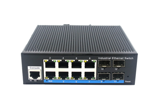 12-PORT 10/100M/1000M L2+ MANAGED INDUSTRIAL ETHERNET SWITCH