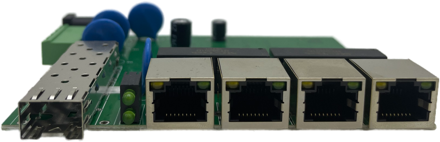 Factory wholesale OEM and ODM Factory wholesale OEM and ODM 1*SFP gigabit 10/100/1000Mbps+4 port RJ45 Unmanaged Industrial Switch